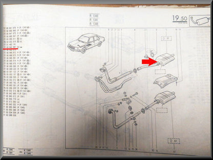 Front damper – Renault 18 – Renault Fuego TL, GTL – OEM 7700642887 – NOS