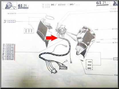 Knipperlicht schakelaar – Renault 16 TS, L – OEM 7700518285