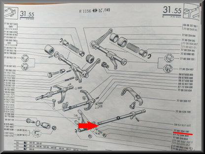 Essieu arrière – Renault 16 – OEM 7700554190