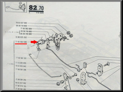 Slothuis motorkap – Renault 16 – OEM 7700563536