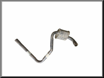 Uitlaatpijp met demper en kwart lengte pijp – Renault 6 – OEM 7700588500 / 7700581748 (kwart lengte) – NOS