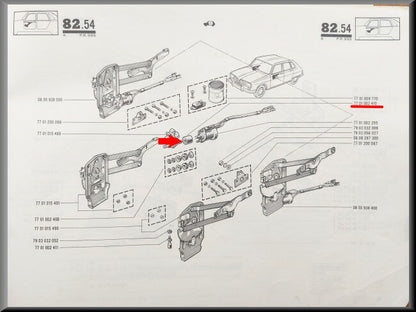 Aandrijfwiel ruithef mechaniek – Renault 16 – OEM 7701002410