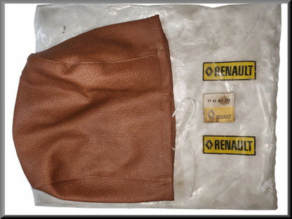 Headrest cover (brown) – Renault 16 – Renault 15 - Renault 17 - Renault 14 - OEM 7701401379 / 7701401721 – NOS