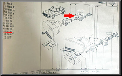 Moteur d'essuie-glace – Renault 20 - Renault 30 – OEM 7700642846