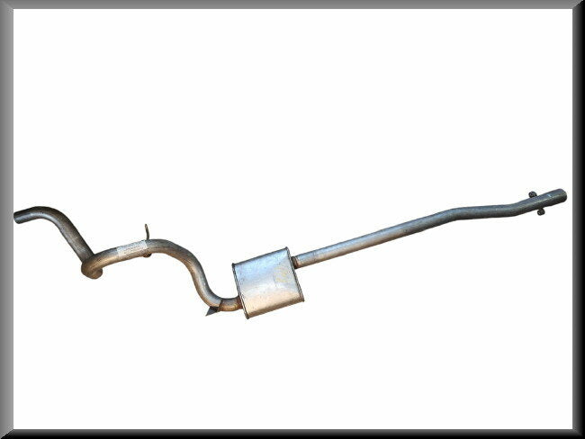 Exhaust pipe with silencer (total length 215 cm) – Renault 18 – OEM 7700690759 – NOS
