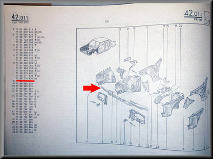 Traverse avant – Renault 9 - Renault 11 – OEM 7750774836 – NOS