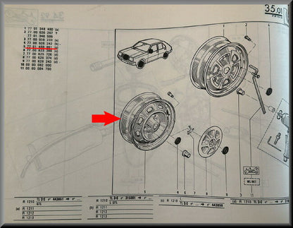 Jante – Renault 14 – OEM 7701459861 – NOS