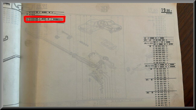 Uitlaatpijp  – Renault 14 – OEM 7700640745 – NOS