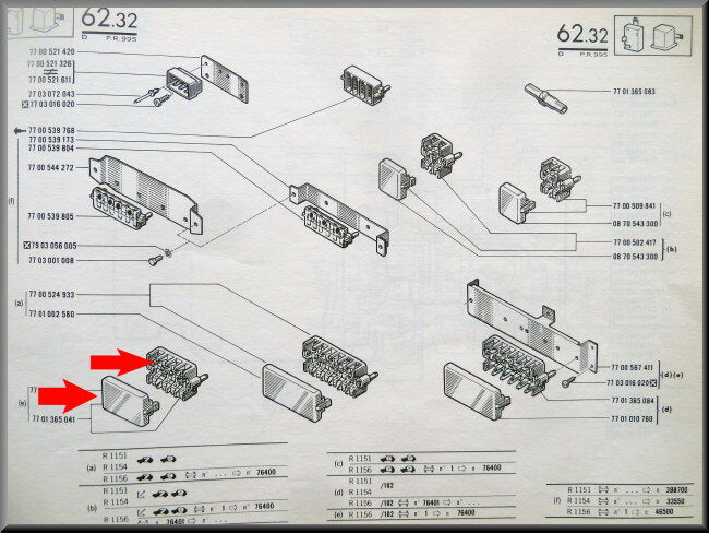 Boîte à fusibles – Renault 16 – OEM 7701365041A