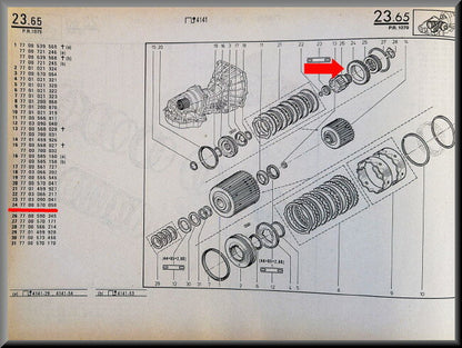 Gear - Renault 20 - Renault 30 - OEM 7700570058 - NOS