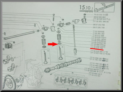 Valve cup – Renault 12 – OEM 7700509968