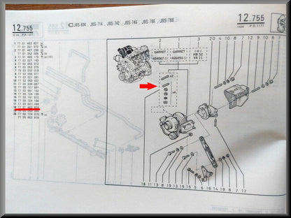 Kit de fixation turbo – Renault 21 – OEM 7701463828 – NOS