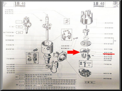 Contactpunten Ducellier – Renault 12 –  Renault 16 -Renault 18 - OEM 0854137800