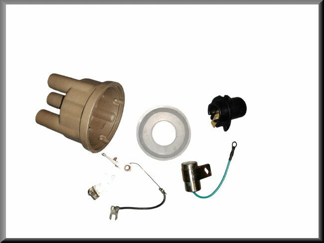 Tête de Delco Rotor Vis platinées Condensateur Cache-poussière Allumage Ducellier – Renault 12 – OEM 0854120600 / 0851874100 / 0854137800 / 0853712500 / 085436