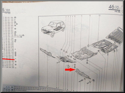 Front panel left – Renault 5 – OEM 7700536529 – NOS