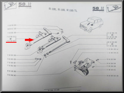 Handrem  – Renault 6 - Renault Rodeo – OEM 7701454065 – NOS