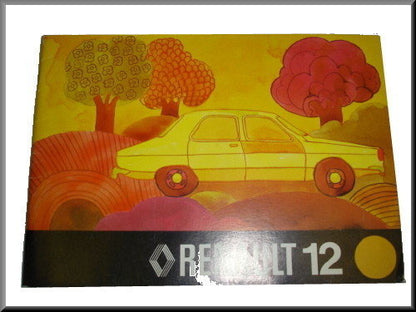 Manuel d'instructions en néerlandais premier type – Renault 12 – OEM 7701437854