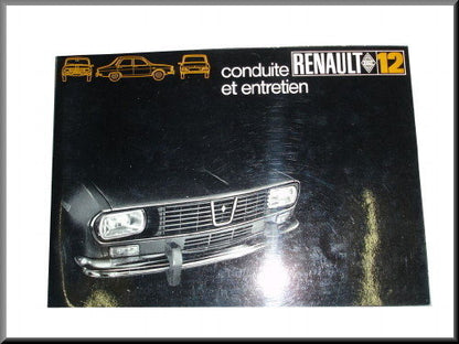 French instruction manual July 1969 – Renault 12 – OEM 7701428533