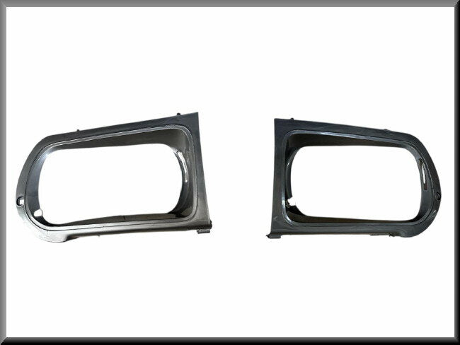 Set koplamp frames hoogglans grijs – Renault 12 – OEM 7700533751 / 7700533750