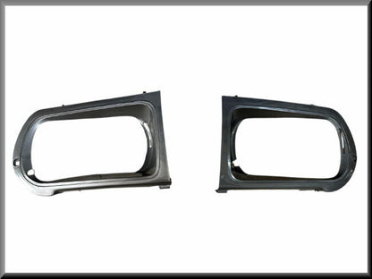 Set koplamp frames hoogglans grijs – Renault 12 – OEM 7700533751 / 7700533750