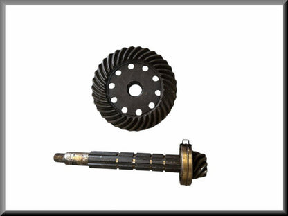 Crown wheel and pinion (9 and 34 teeth) – Renault 16 – OEM 0996130703A – New