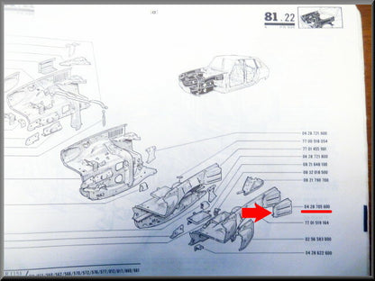 Prise d'air gauche – Renault 16 – OEM 0428705600A
