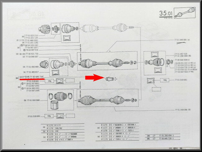 Soufflet amortisseur – Renault 12 - Renault 15 - Renault 17 – OEM 7700645718