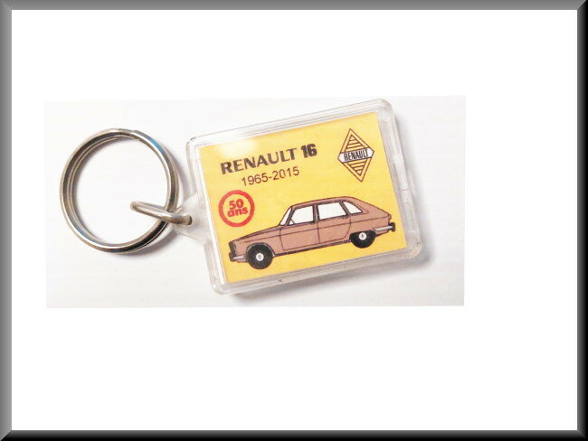 Porte-clés – Renault 16, 50e anniversaire (marron)