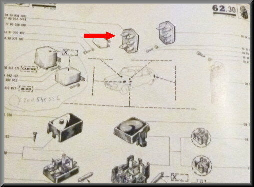 Electra verbinding (zekeringen) – Renault  – OEM 7700502746