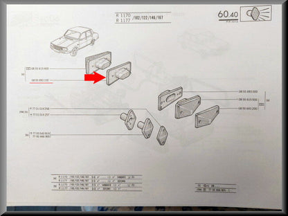 Stopkap zijfitting rechts – Renault 12 – Renault 16 - OEM 0855693100