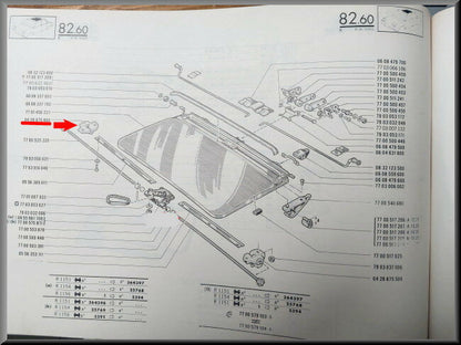Stelblok open dak – Renault 16 - Renault 30 – Renault diverse – OEM 0428875600