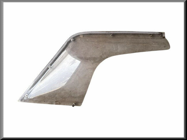 Zijwindscherm (Cyplar bruin getint) links met bevestigingsset  – Renault 16 – OEM 7701401152 – Used
