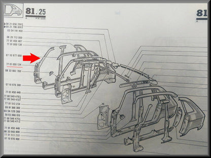 A Stijl rechts – Renault 16 – OEM 7701000134
