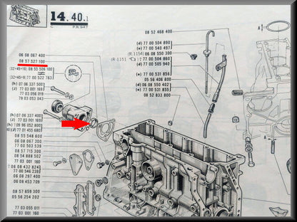 Glijlager nokkenas – Renault 16 – OEM 0857527100