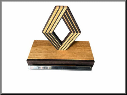 Key cabinet with Renault emblem and door handle (21x15x20 cm) Wenge wood and oak wood – Renault 16