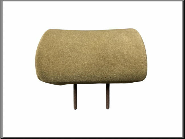 Hoofdsteun beige stof smalle afstand bevestigingssteunen  – Renault 16 – OEM 211113 – Used