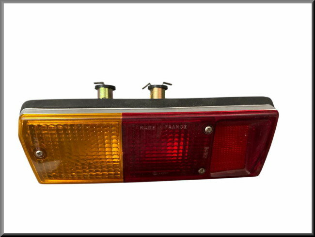 Feu arrière gauche avec cerclage chromé (Seima) – Renault 12 – OEM 7701009021 – NOS