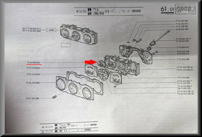 Jauge à essence – Renault 12 – OEM 7701005812 – NOS