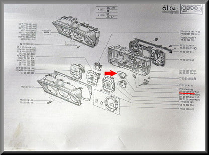 Jauge à essence – Renault 12 – OEM 7701019135 – NOS