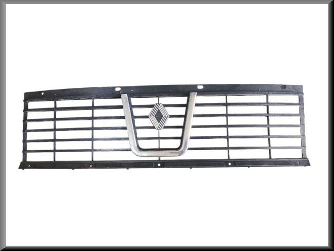 Grill center section with logo and V emblem – Renault 12 – OEM 7700563200 – NOS