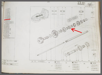 Roulement boîte de vitesses automatique – Renault 20 - Renault 30 – OEM 7703090046 – NOS