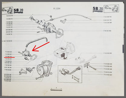 Clapet à dépression boîte automatique – Renault 16 – Renault 12 - Renault divers - OEM 7701455700 – NOS