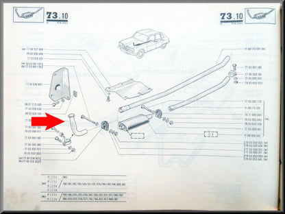 Uitlaat-vlampijpje RVS – Renault 16 TS-TX <1975 – OEM 7700502514A