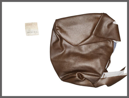 Headrest cover (dark brown vinyl) – Renault 20 – Renault 30 - OEM 7701401916 – NOS