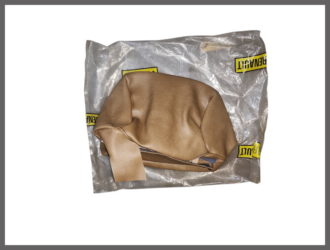 Housse d'appui-tête (skaï beige) – Renault 20 – Renault 30 - OEM 7701401900 – NOS