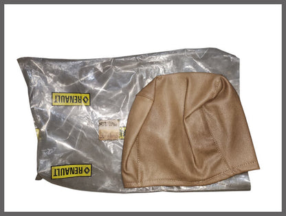 Hoofdsteun hoes (beige skai) – Renault 4 – Renault 6 - Renault 12 - OEM 7701401901 – NOS