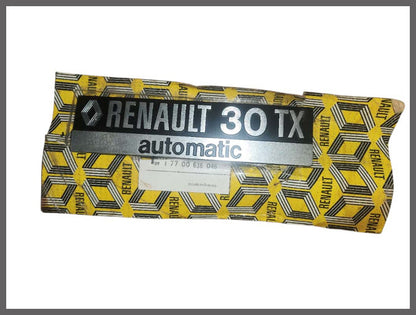 Emblème « 30 TX automatique » – Renault 30 – OEM 7700636046 – NOS