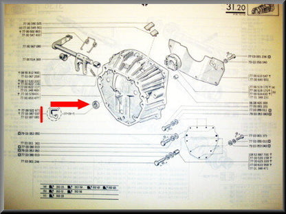 Joint spi de vilebrequin (17x28x7x12 mm) – Renault 12 – OEM 7703087085A