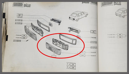Feu arrière gauche complet CIBIE – Renault 16 – OEM 7701010113A – NOS