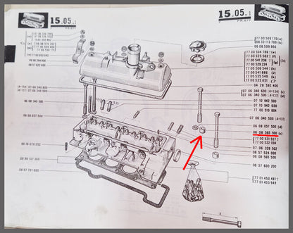 Entretoise vis de culasse – Renault 16 – OEM 0608565500